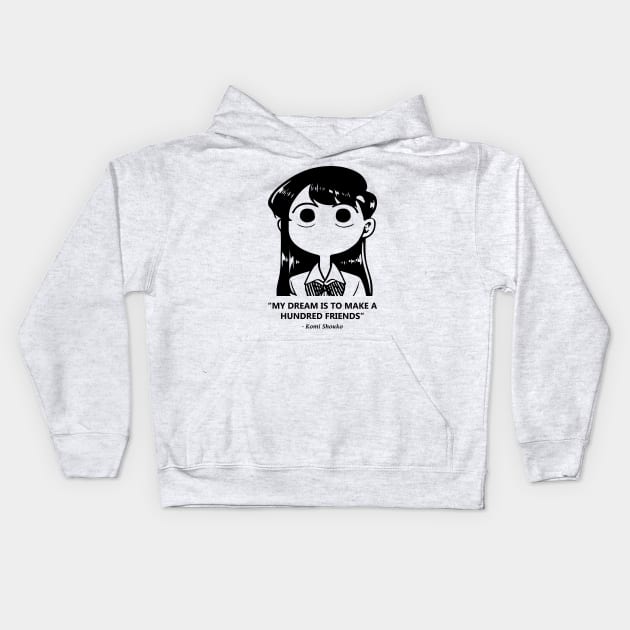 komi san Kids Hoodie by Madelyn_Frere